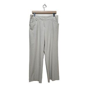 Michael Kors Tan Mid-Rise Flat Front Straight Leg Dress Pants Sz 10